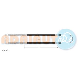 Trosas, stovėjimo stabdys ADRIAUTO 11.0222.2