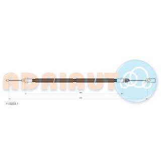 Trosas, stovėjimo stabdys ADRIAUTO 11.0223.1