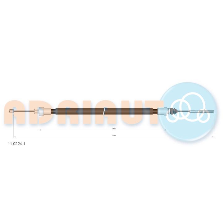 Trosas, stovėjimo stabdys ADRIAUTO 11.0224.1
