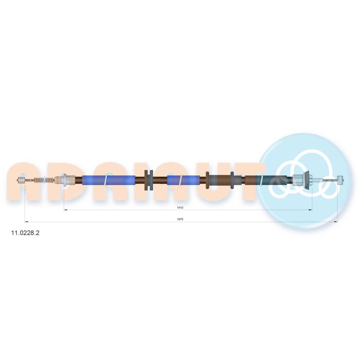 Trosas, stovėjimo stabdys ADRIAUTO 11.0228.2