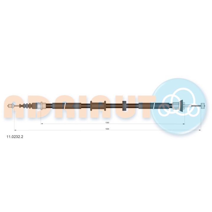 Trosas, stovėjimo stabdys ADRIAUTO 11.0232.2