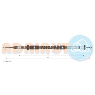 Trosas, stovėjimo stabdys ADRIAUTO 11.0244.1