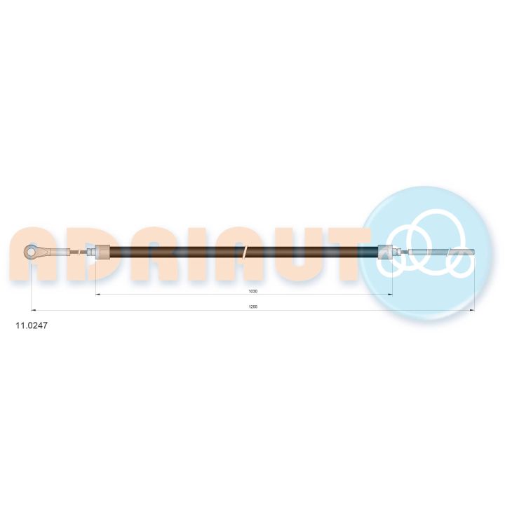 Trosas, stovėjimo stabdys ADRIAUTO 11.0247