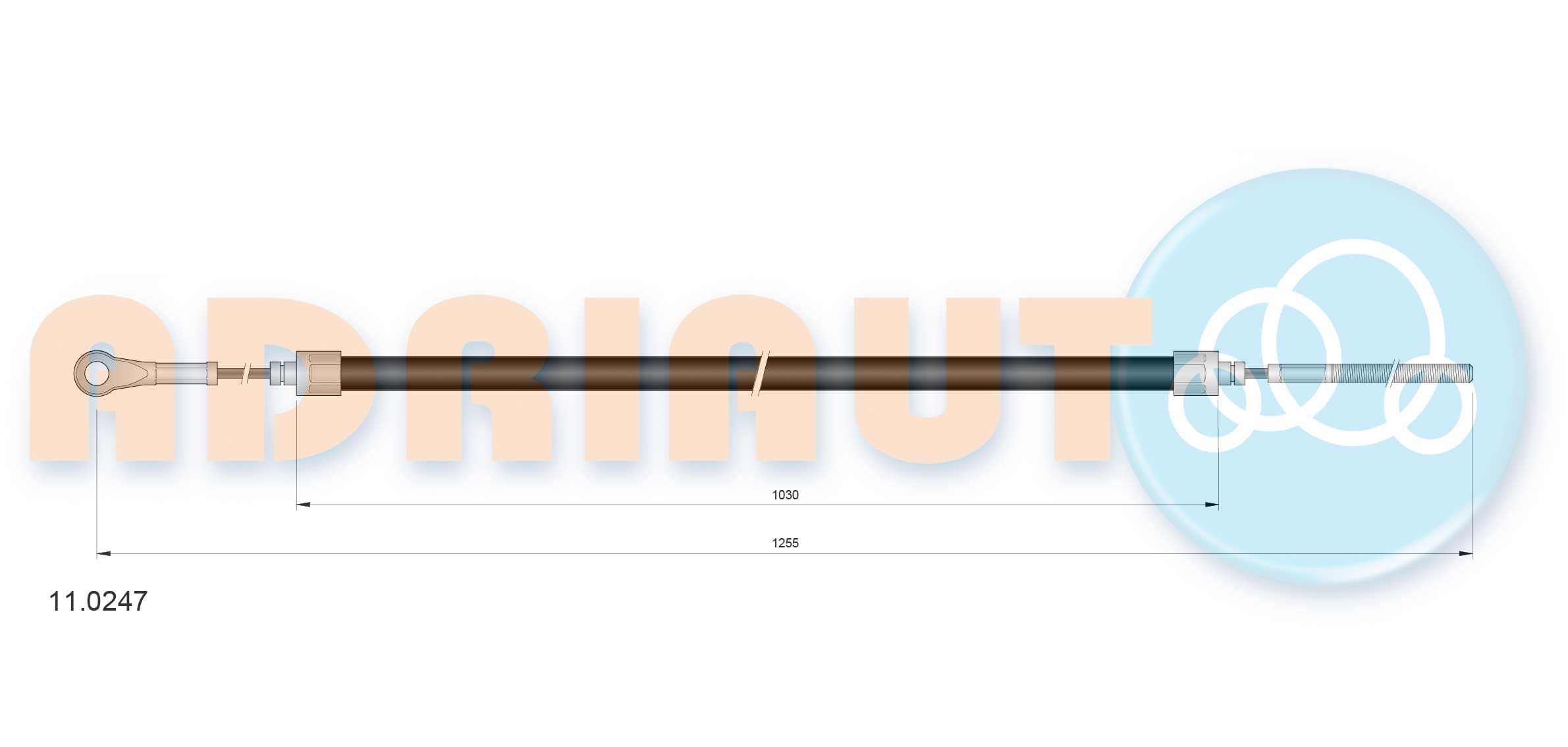 Trosas, stovėjimo stabdys ADRIAUTO 11.0247