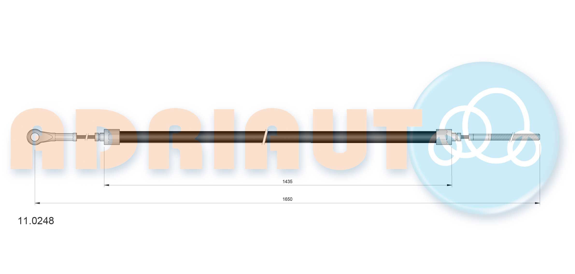 Trosas, stovėjimo stabdys ADRIAUTO 11.0248