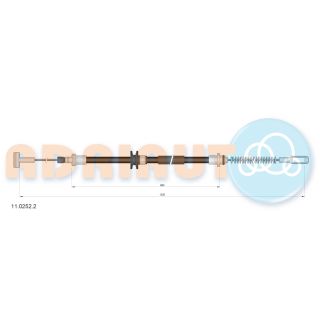 Trosas, stovėjimo stabdys ADRIAUTO 11.0252.2