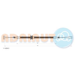 Trosas, stovėjimo stabdys ADRIAUTO 11.0254.2