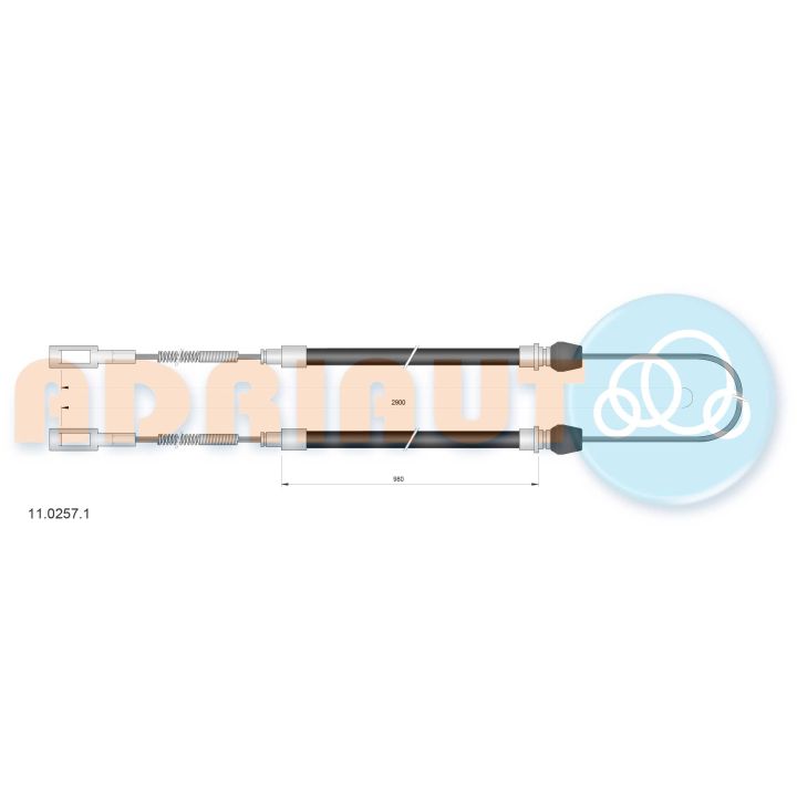 Trosas, stovėjimo stabdys ADRIAUTO 11.0257.1