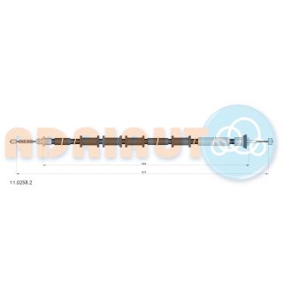 Trosas, stovėjimo stabdys ADRIAUTO 11.0258.2