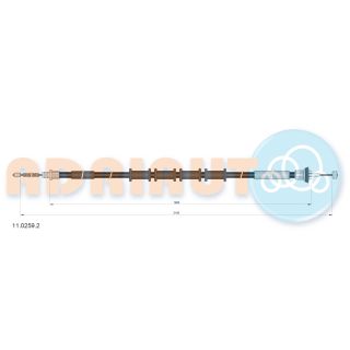 Trosas, stovėjimo stabdys ADRIAUTO 11.0259.2