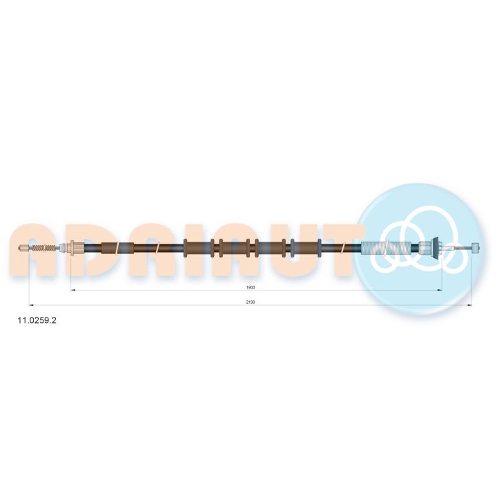 Trosas, stovėjimo stabdys ADRIAUTO 11.0259.2