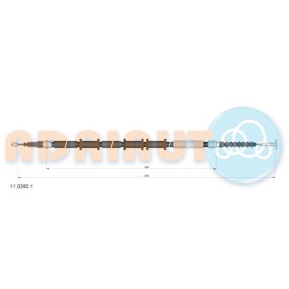 Trosas, stovėjimo stabdys ADRIAUTO 11.0260.1