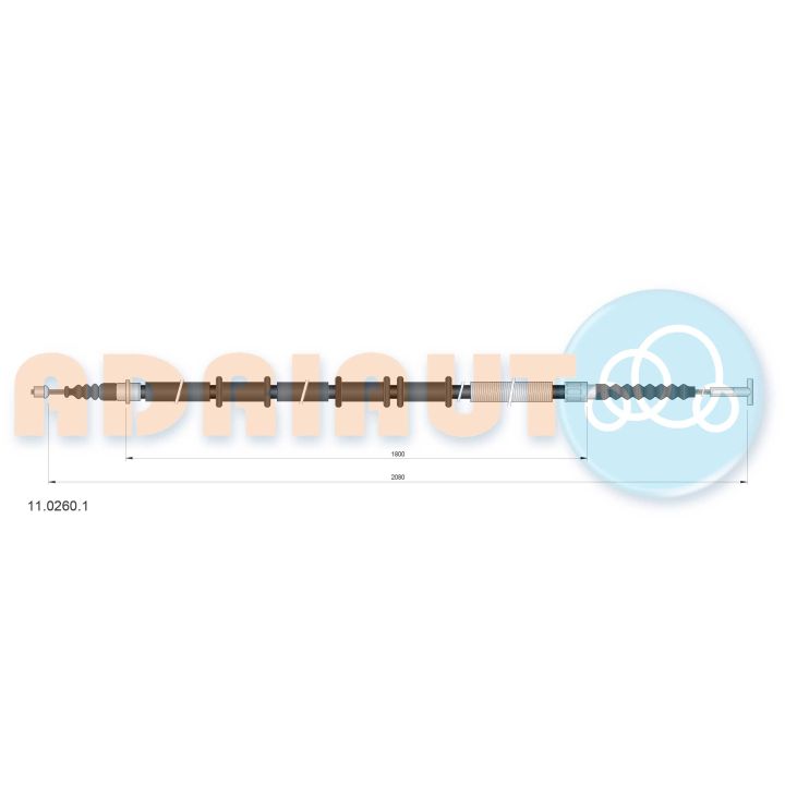 Trosas, stovėjimo stabdys ADRIAUTO 11.0260.1