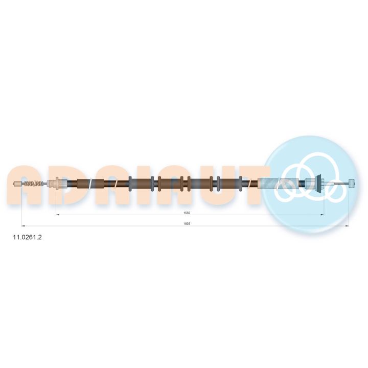 Trosas, stovėjimo stabdys ADRIAUTO 11.0261.2