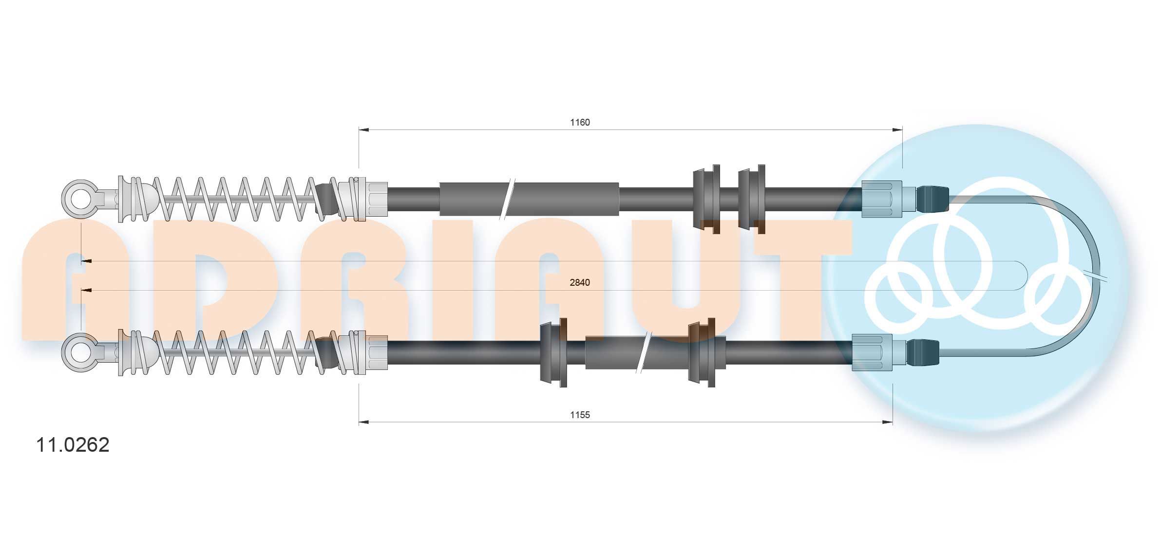 Trosas, stovėjimo stabdys ADRIAUTO 11.0262