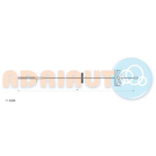 Trosas, stovėjimo stabdys ADRIAUTO 11.0266