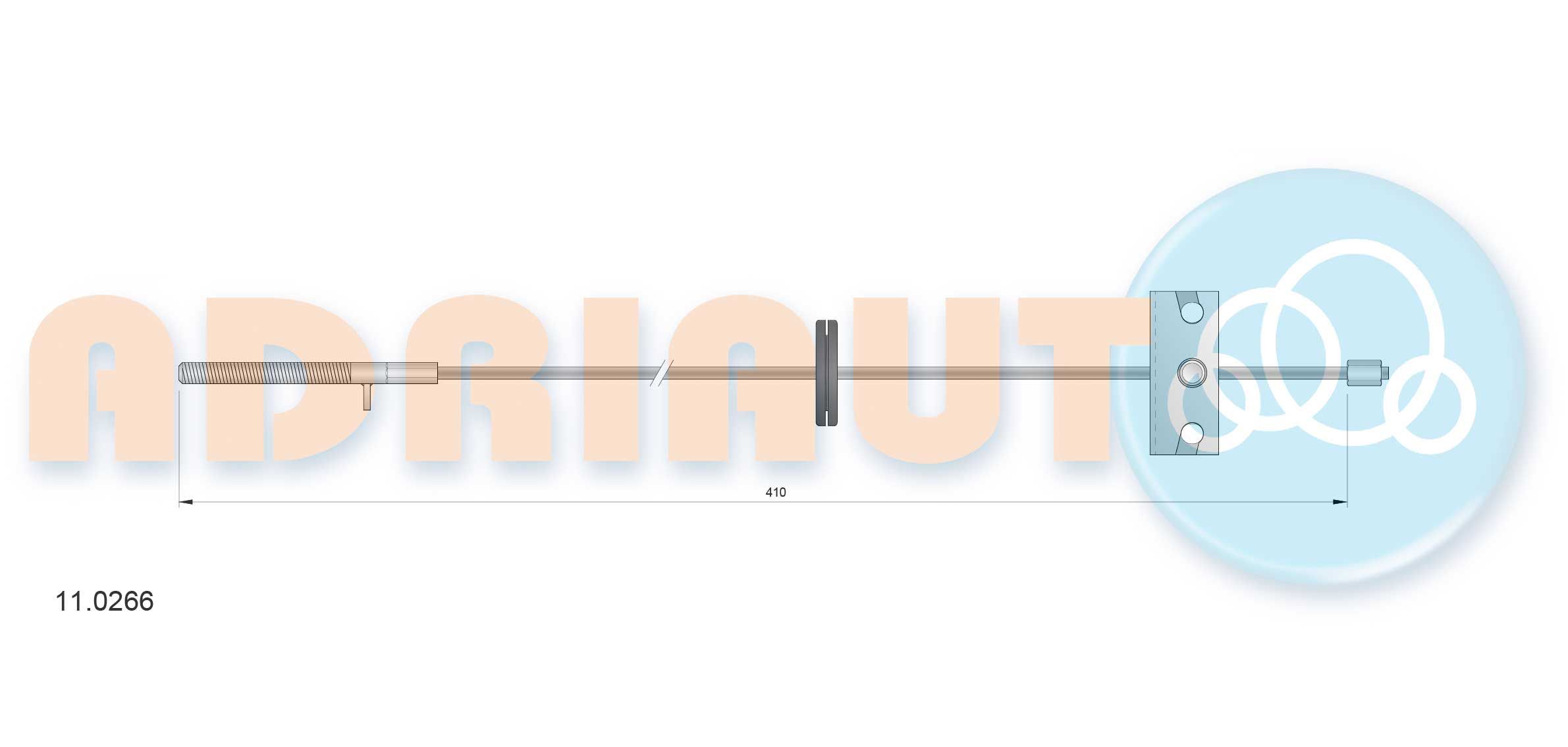 Trosas, stovėjimo stabdys ADRIAUTO 11.0266