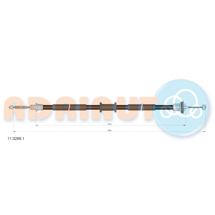 Trosas, stovėjimo stabdys ADRIAUTO 11.0266.1