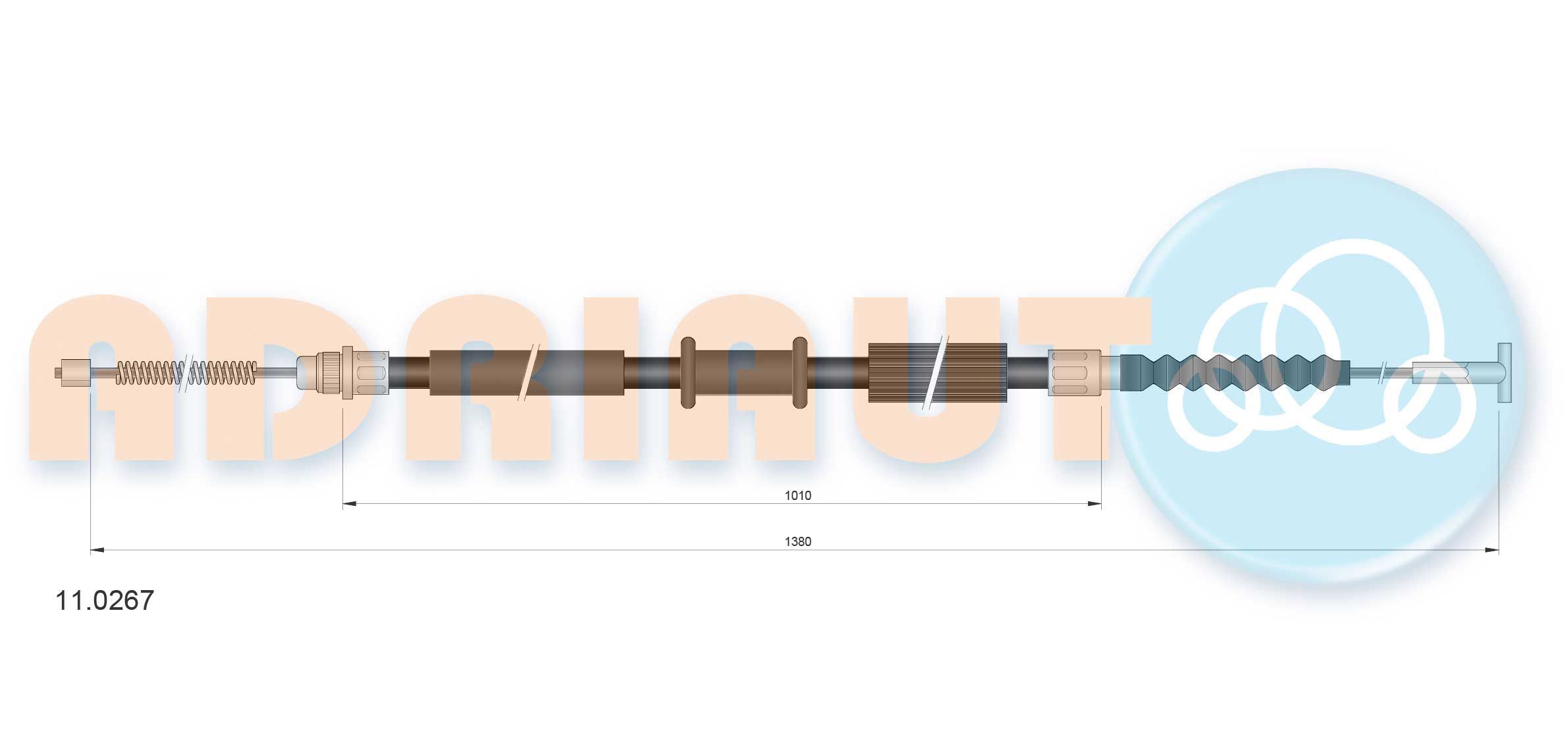 Trosas, stovėjimo stabdys ADRIAUTO 11.0267