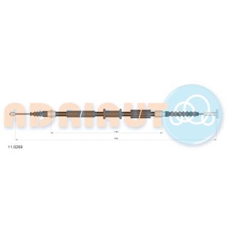 Trosas, stovėjimo stabdys ADRIAUTO 11.0269