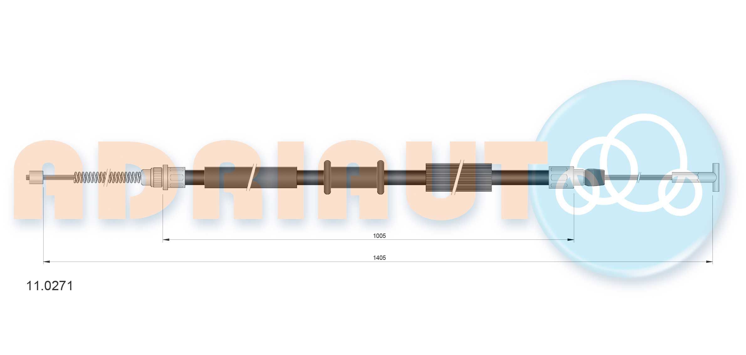 Trosas, stovėjimo stabdys ADRIAUTO 11.0271