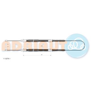 Trosas, stovėjimo stabdys ADRIAUTO 11.0276.1