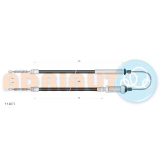 Trosas, stovėjimo stabdys ADRIAUTO 11.0277