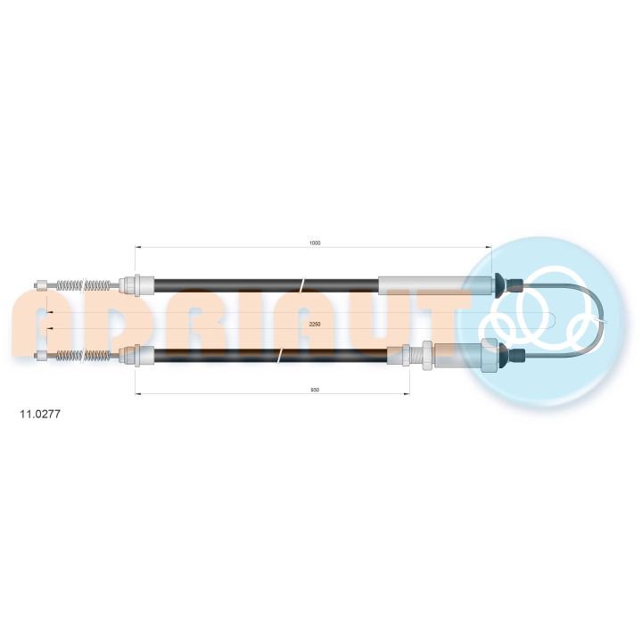 Trosas, stovėjimo stabdys ADRIAUTO 11.0277