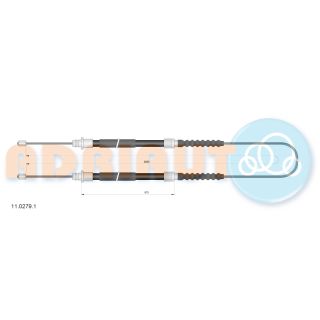 Trosas, stovėjimo stabdys ADRIAUTO 11.0279.1