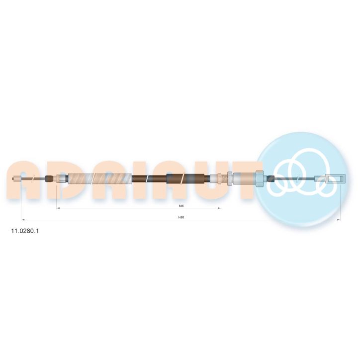 Trosas, stovėjimo stabdys ADRIAUTO 11.0280.1