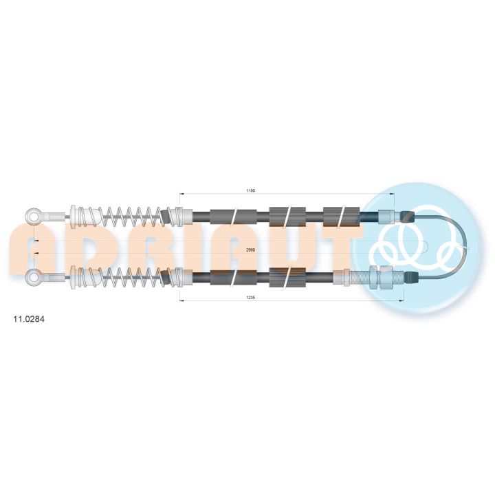 Trosas, stovėjimo stabdys ADRIAUTO 11.0284