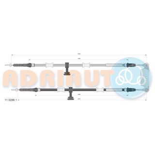 Trosas, stovėjimo stabdys ADRIAUTO 11.0288.1