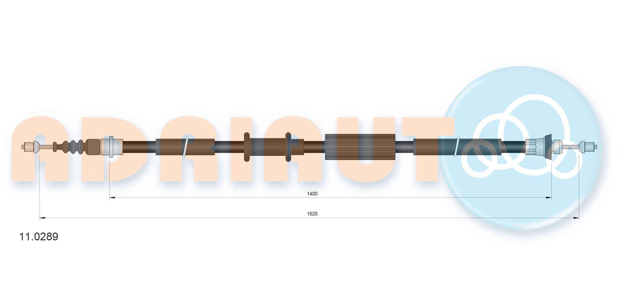 Trosas, stovėjimo stabdys ADRIAUTO 11.0289