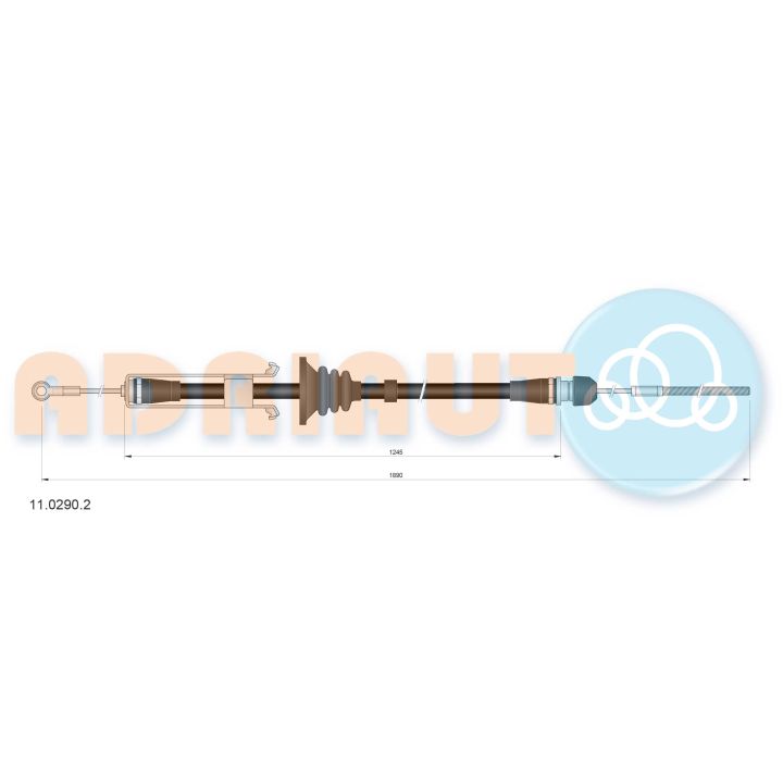 Trosas, stovėjimo stabdys ADRIAUTO 11.0290.2