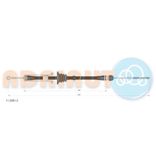 Trosas, stovėjimo stabdys ADRIAUTO 11.0291.2