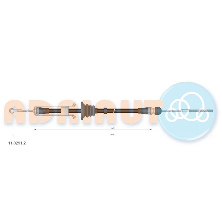 Trosas, stovėjimo stabdys ADRIAUTO 11.0291.2