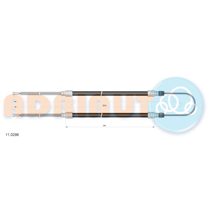 Trosas, stovėjimo stabdys ADRIAUTO 11.0296