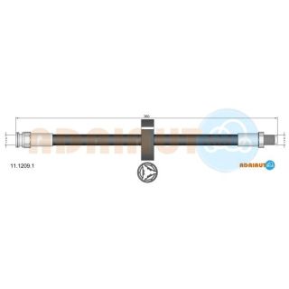 Stabdžių žarnelė ADRIAUTO 11.1209.1