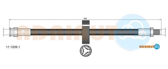 Stabdžių žarnelė ADRIAUTO 11.1209.1