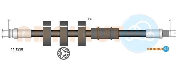 Stabdžių žarnelė ADRIAUTO 11.1236