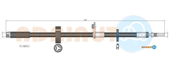 Stabdžių žarnelė ADRIAUTO 11.1273.1