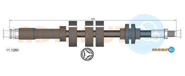 Stabdžių žarnelė ADRIAUTO 11.1280