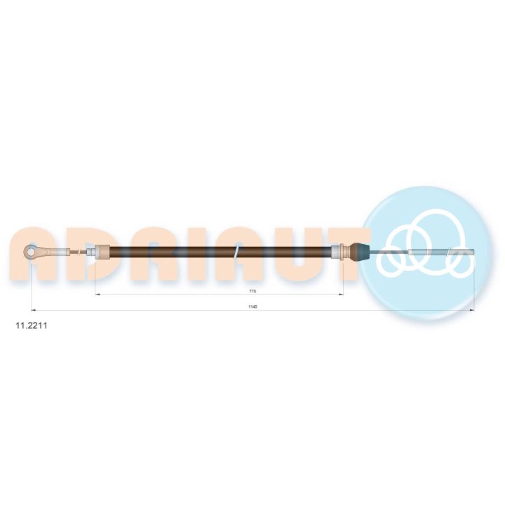 Trosas, stovėjimo stabdys ADRIAUTO 11.2211