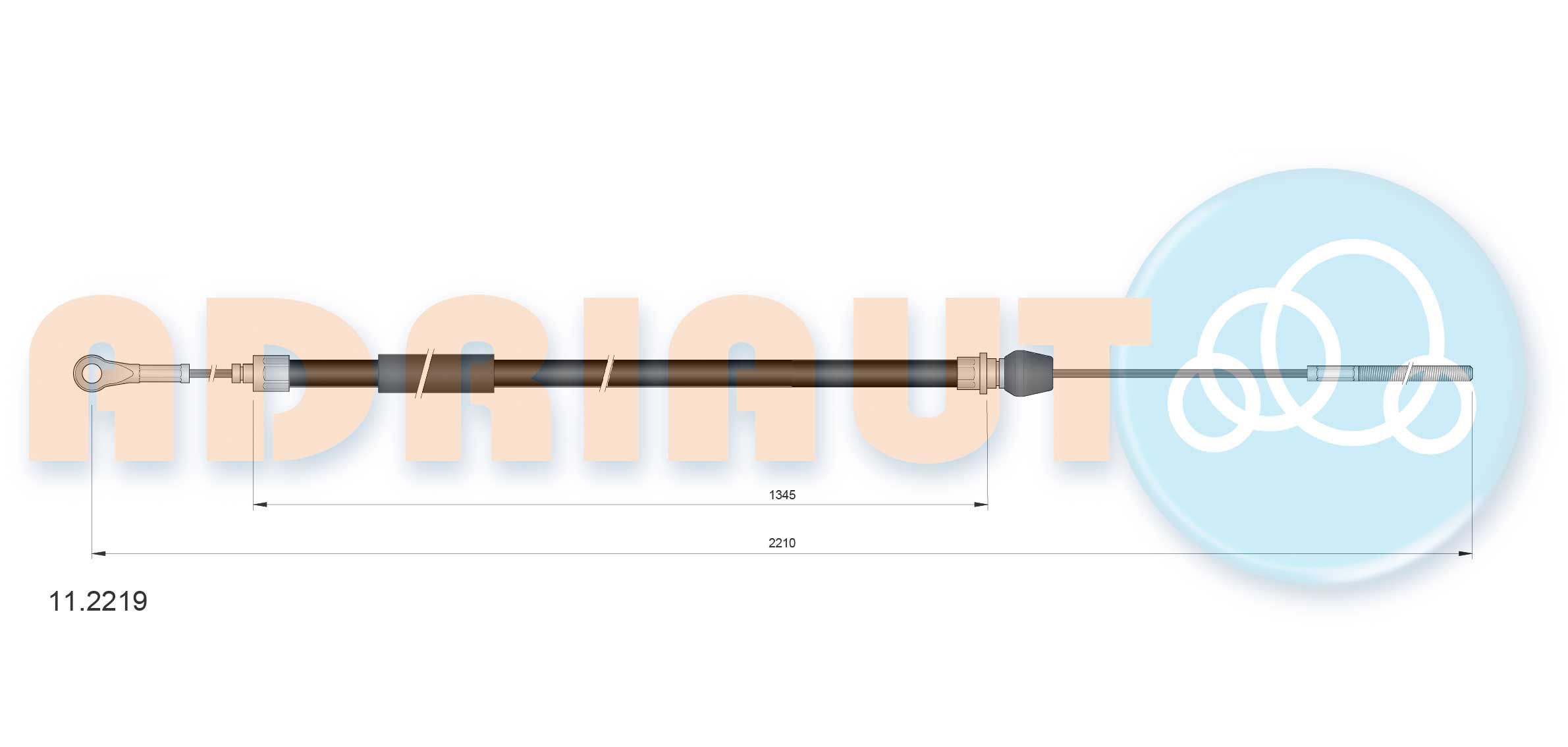Trosas, stovėjimo stabdys ADRIAUTO 11.2219