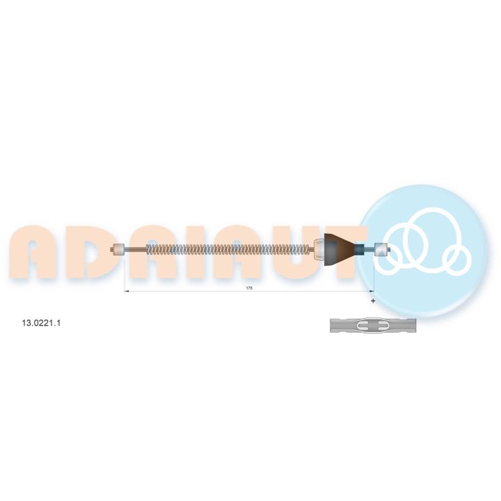 Trosas, stovėjimo stabdys ADRIAUTO 13.0221.1