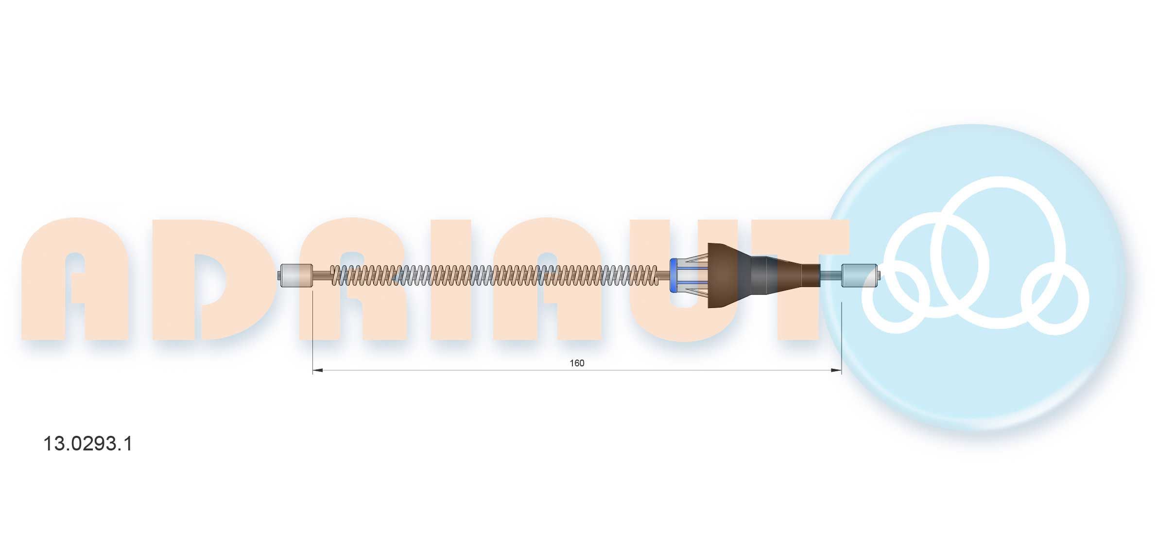 Trosas, stovėjimo stabdys ADRIAUTO 13.0293.1