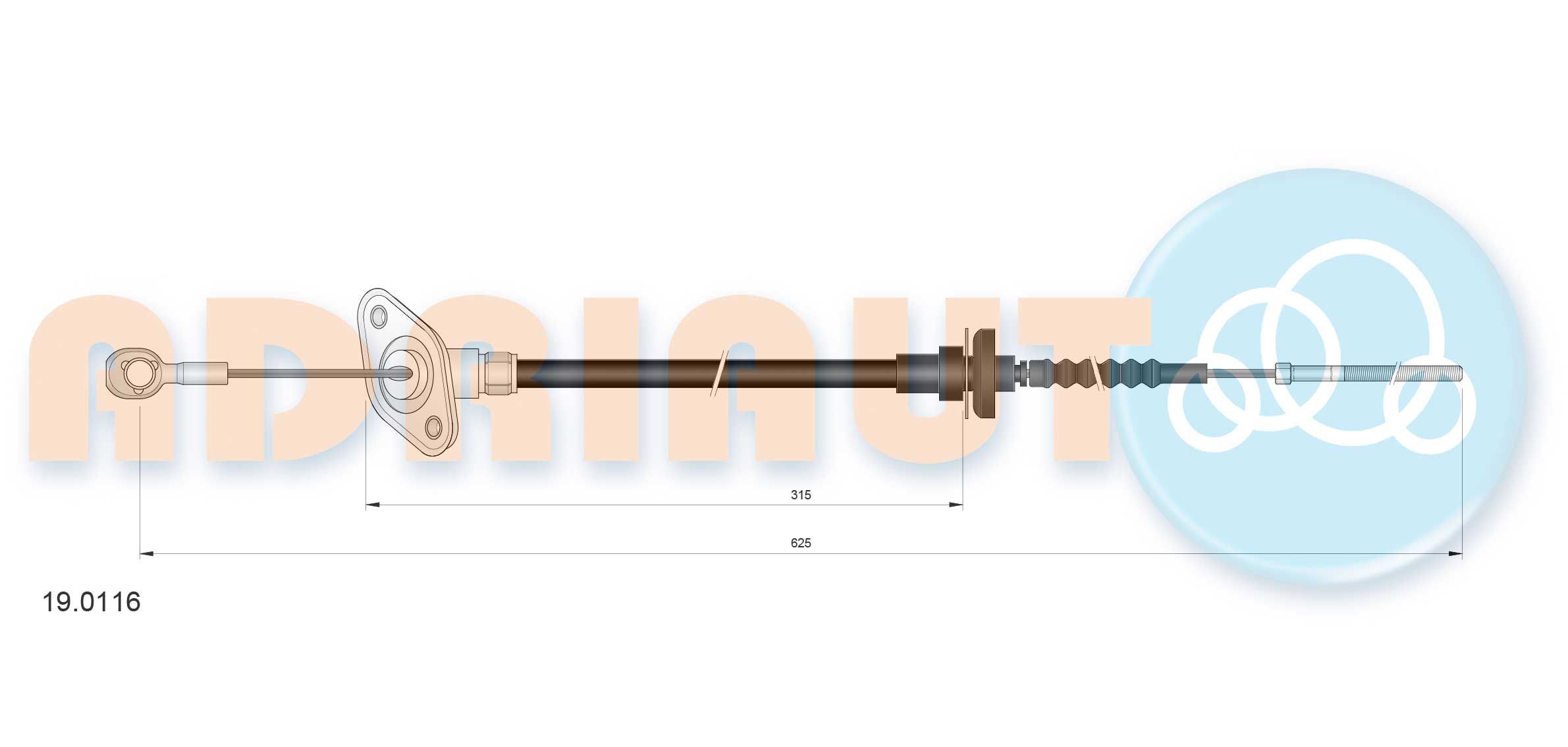 Sankabos trosas ADRIAUTO 19.0116