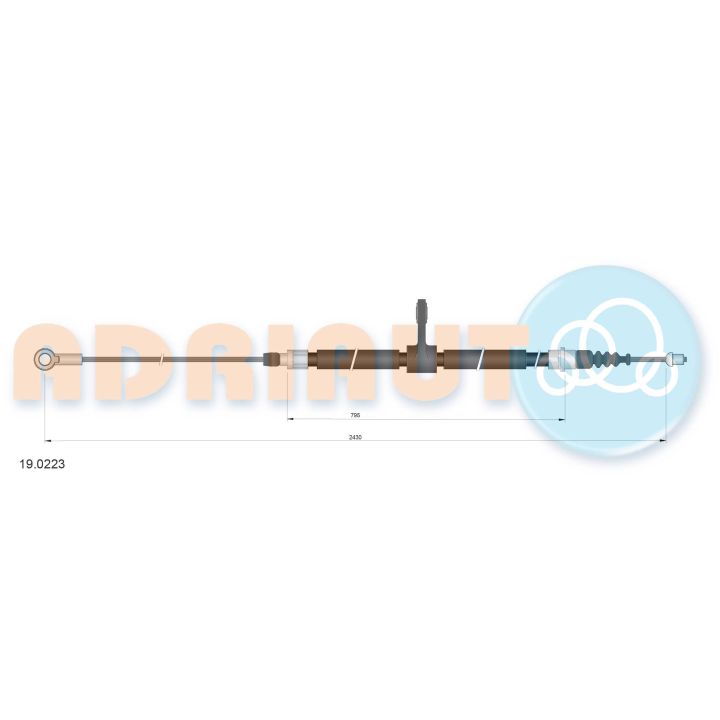 Trosas, stovėjimo stabdys ADRIAUTO 19.0223