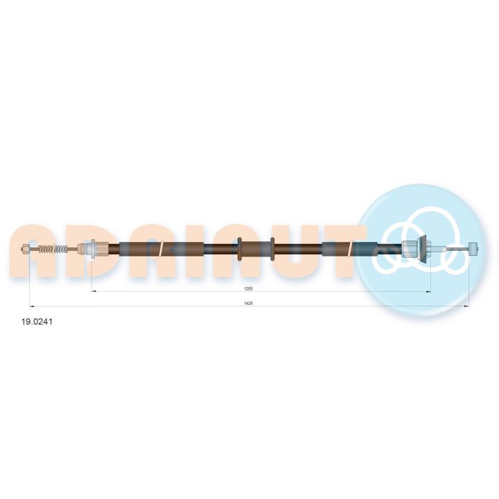Trosas, stovėjimo stabdys ADRIAUTO 19.0241