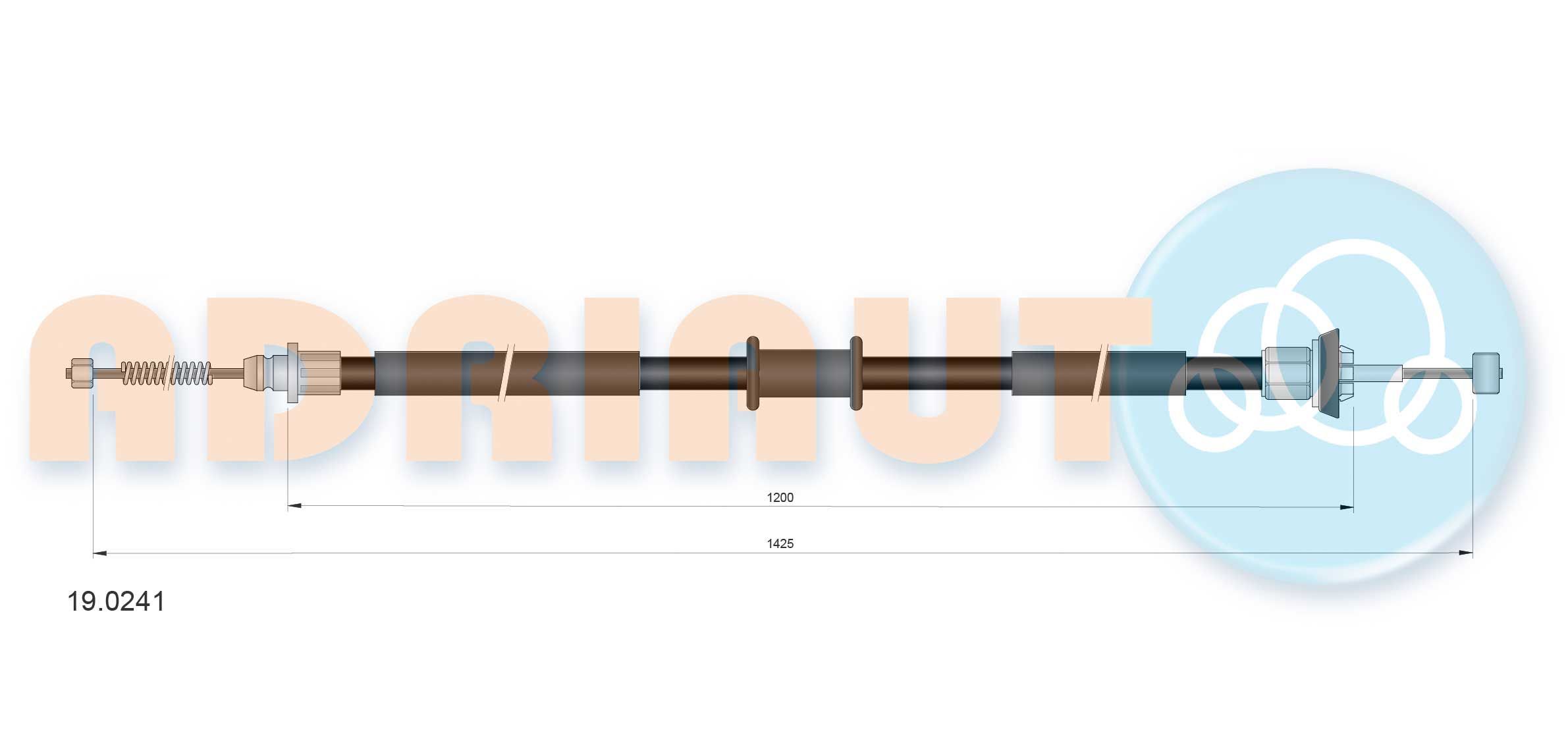 Trosas, stovėjimo stabdys ADRIAUTO 19.0241